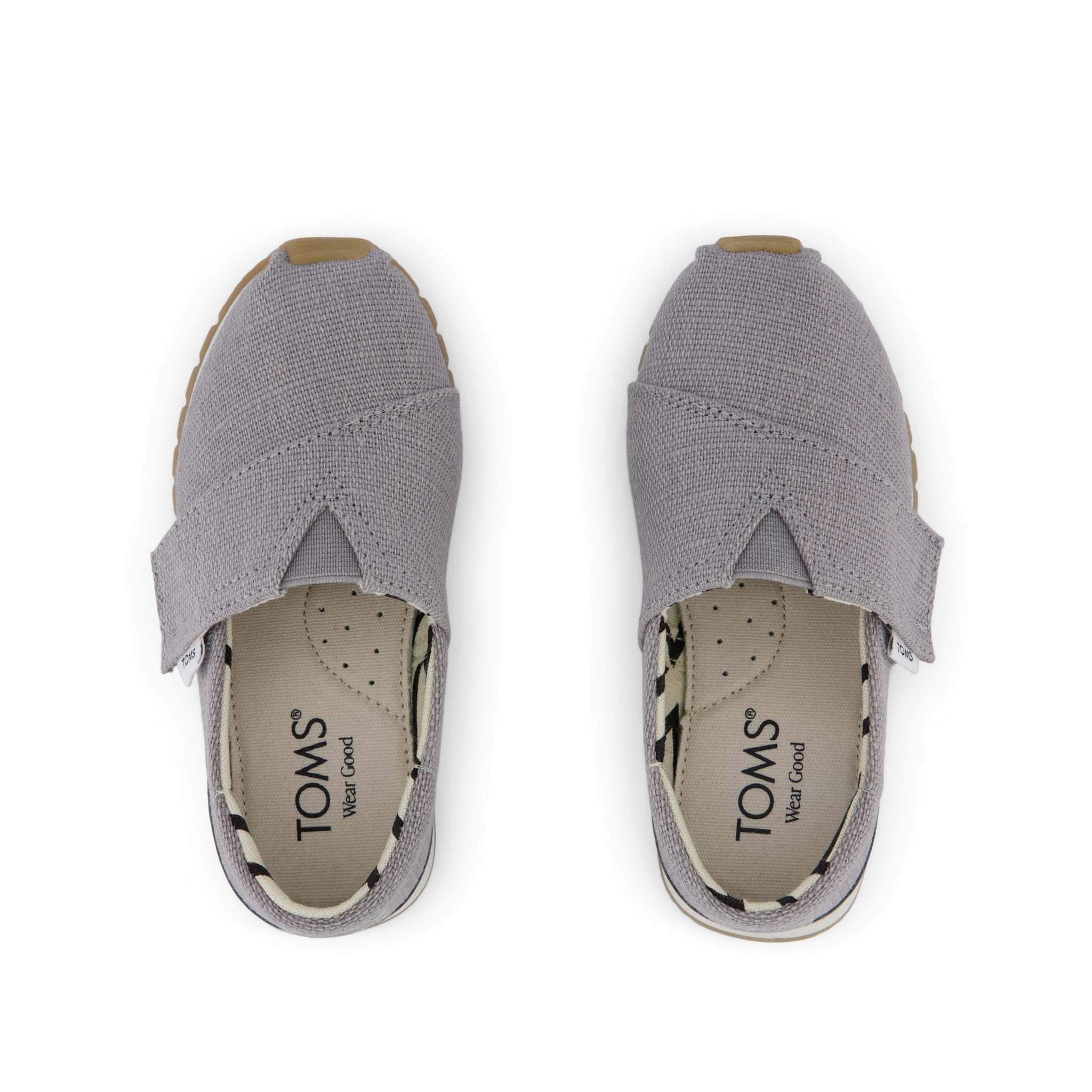 Resident Plus Toddler Sneaker - Drizzle Grey Heritage Canvas Top View