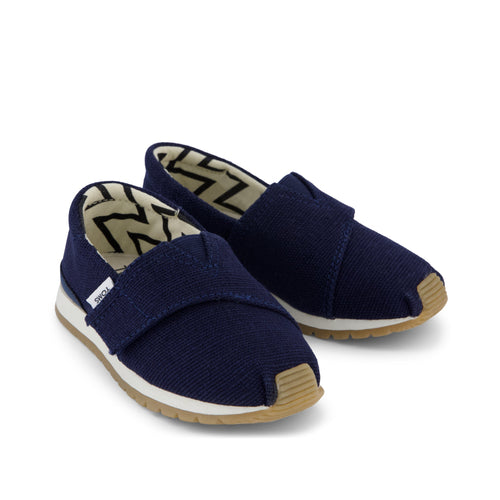 Resident Plus Toddler Sneaker - Navy Heritage Canvas Front View