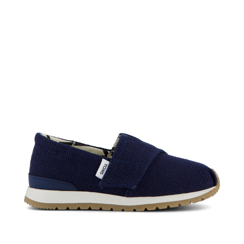 Resident Plus Toddler Sneaker - Navy Heritage Canvas Side View