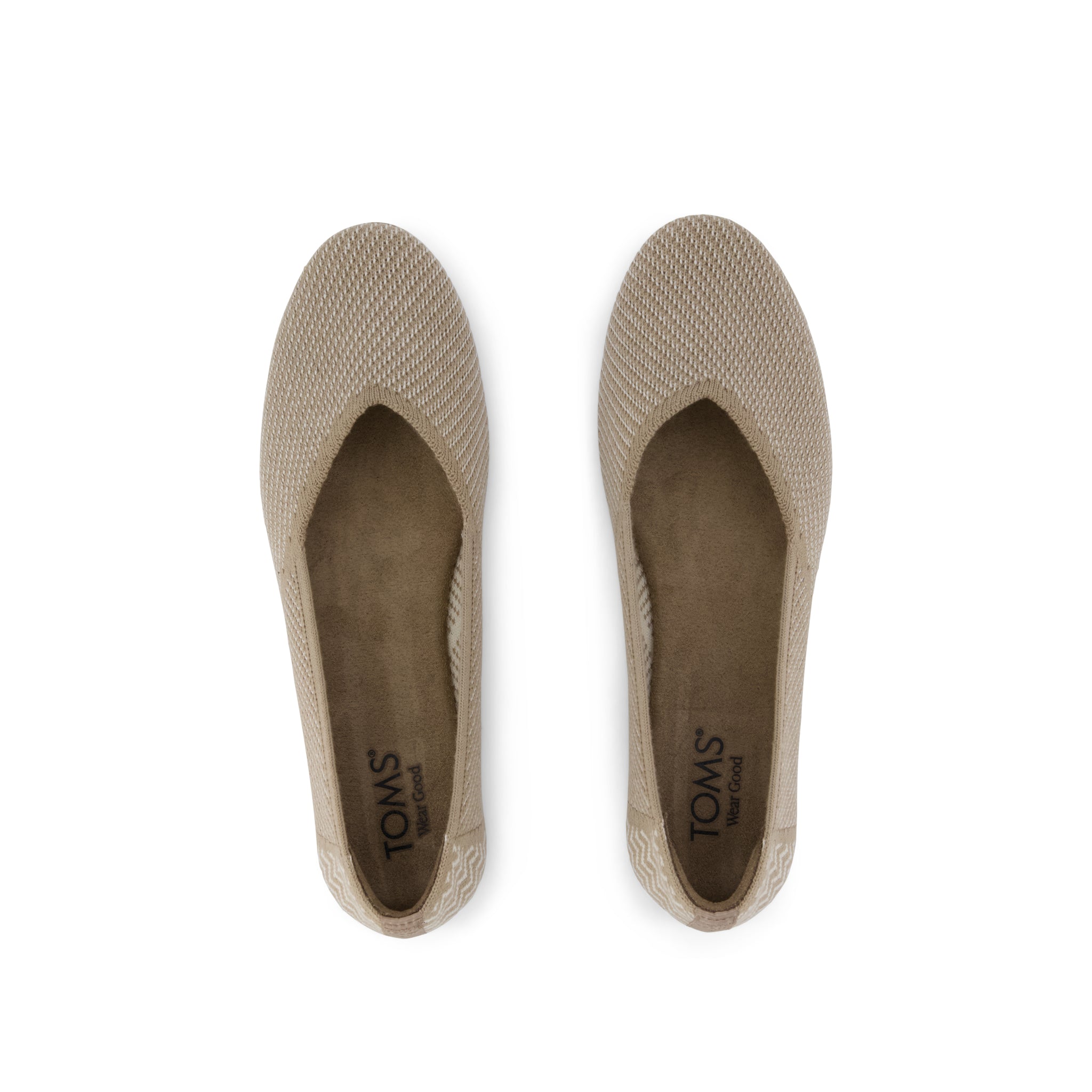 Gemma Flat - Dune Brown Engineered Knit Top View