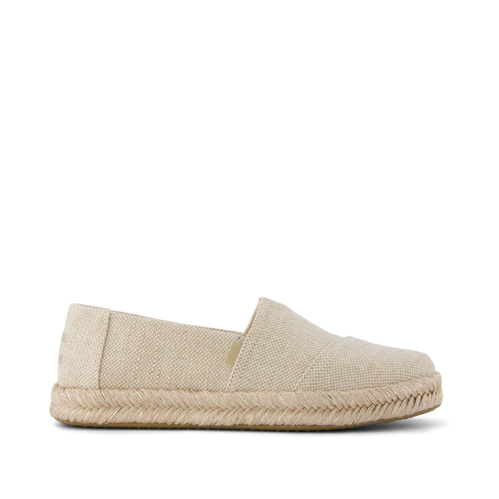 Alpargata Rope 2.0 Espadrille - Beige Glimmer Slub Canvas Side View