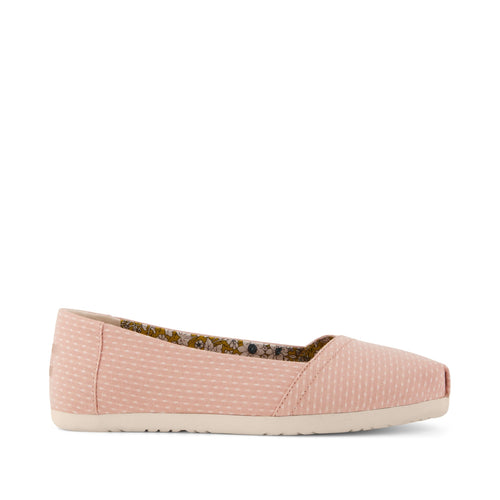 Alpargata Ballet Flat - Bloom Chambray Dot Side View