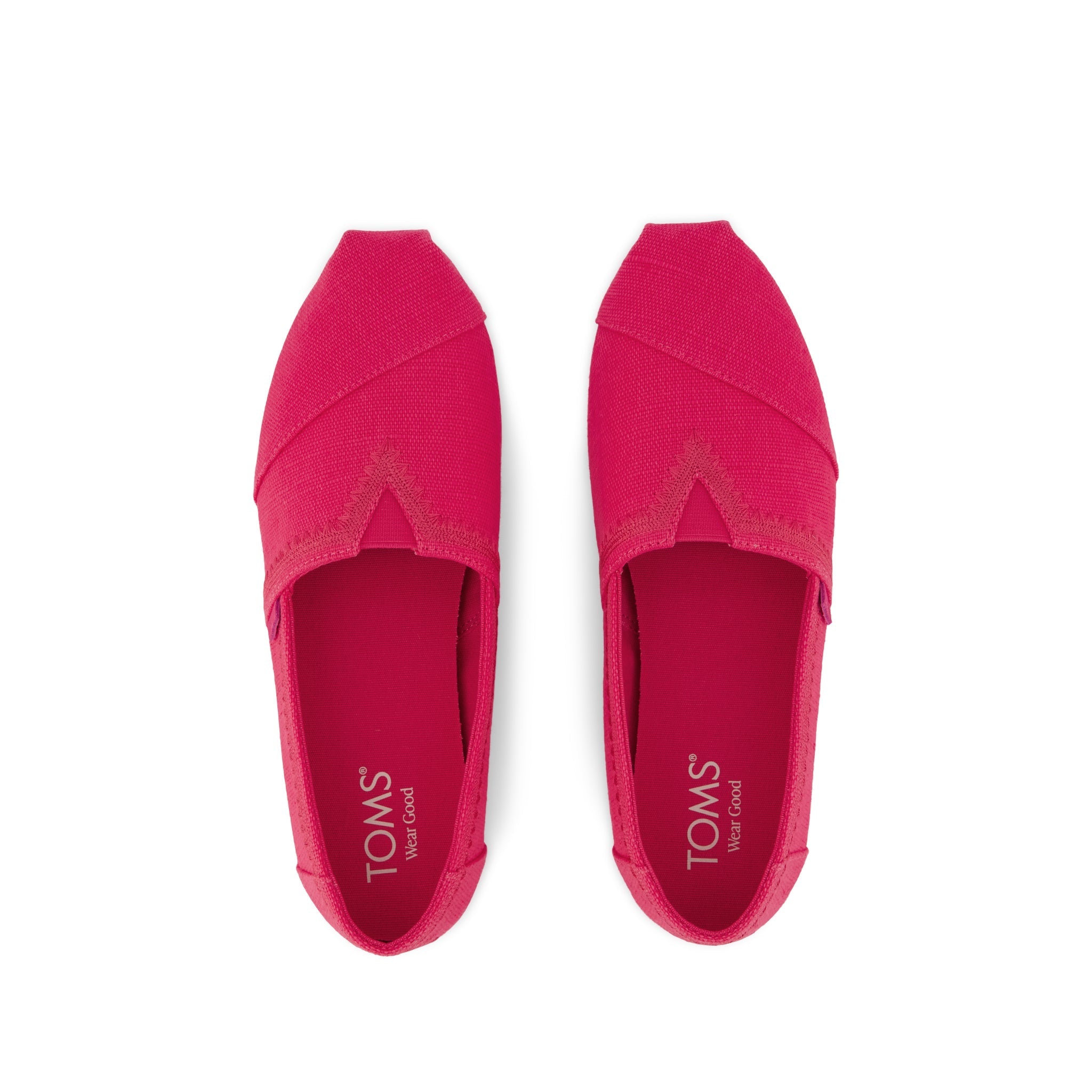 Alpargata Classic - Fuchsia Embroidered Heritage Canvas Top View