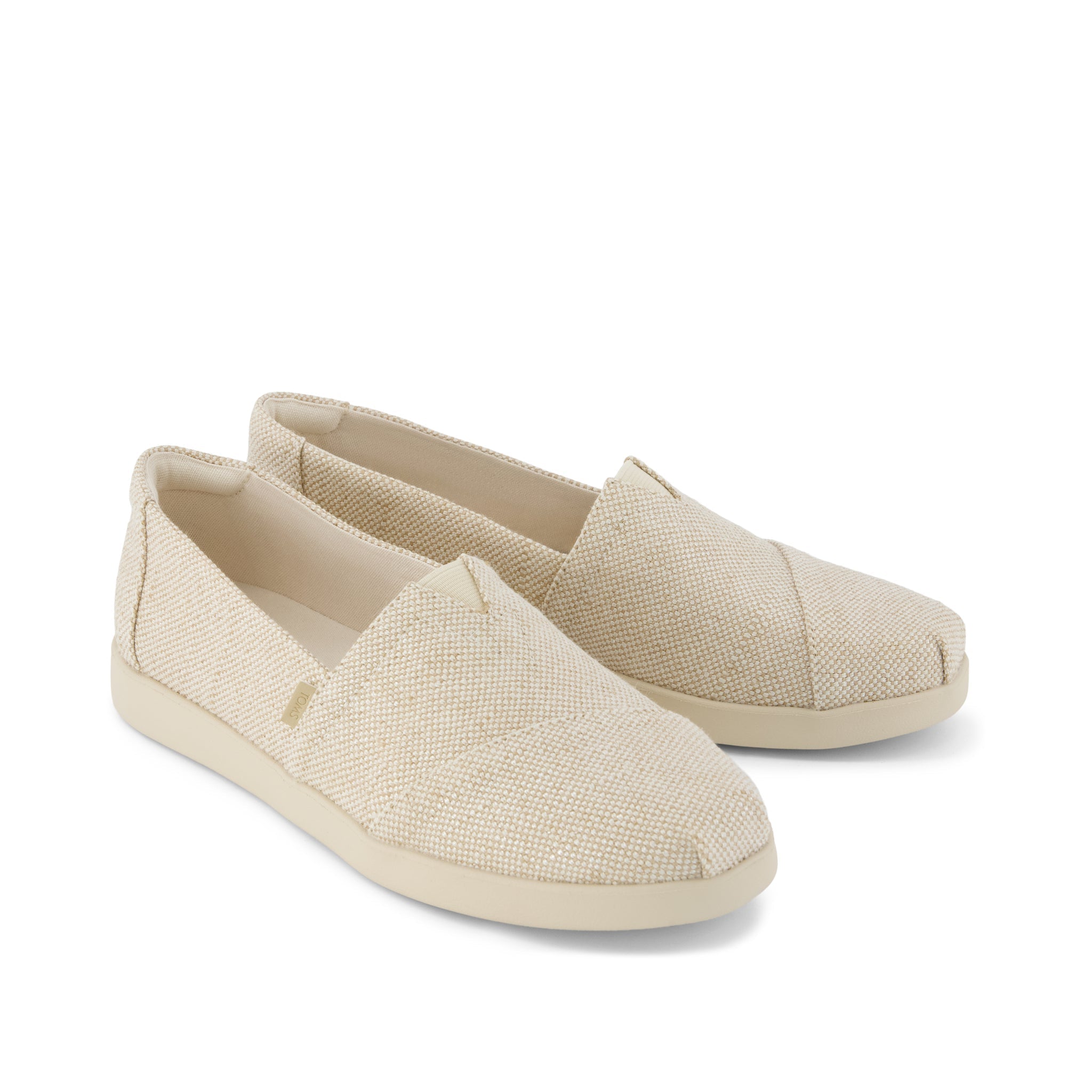 Alpargata Plus  - Beige Glimmer Slub Canvas Front View