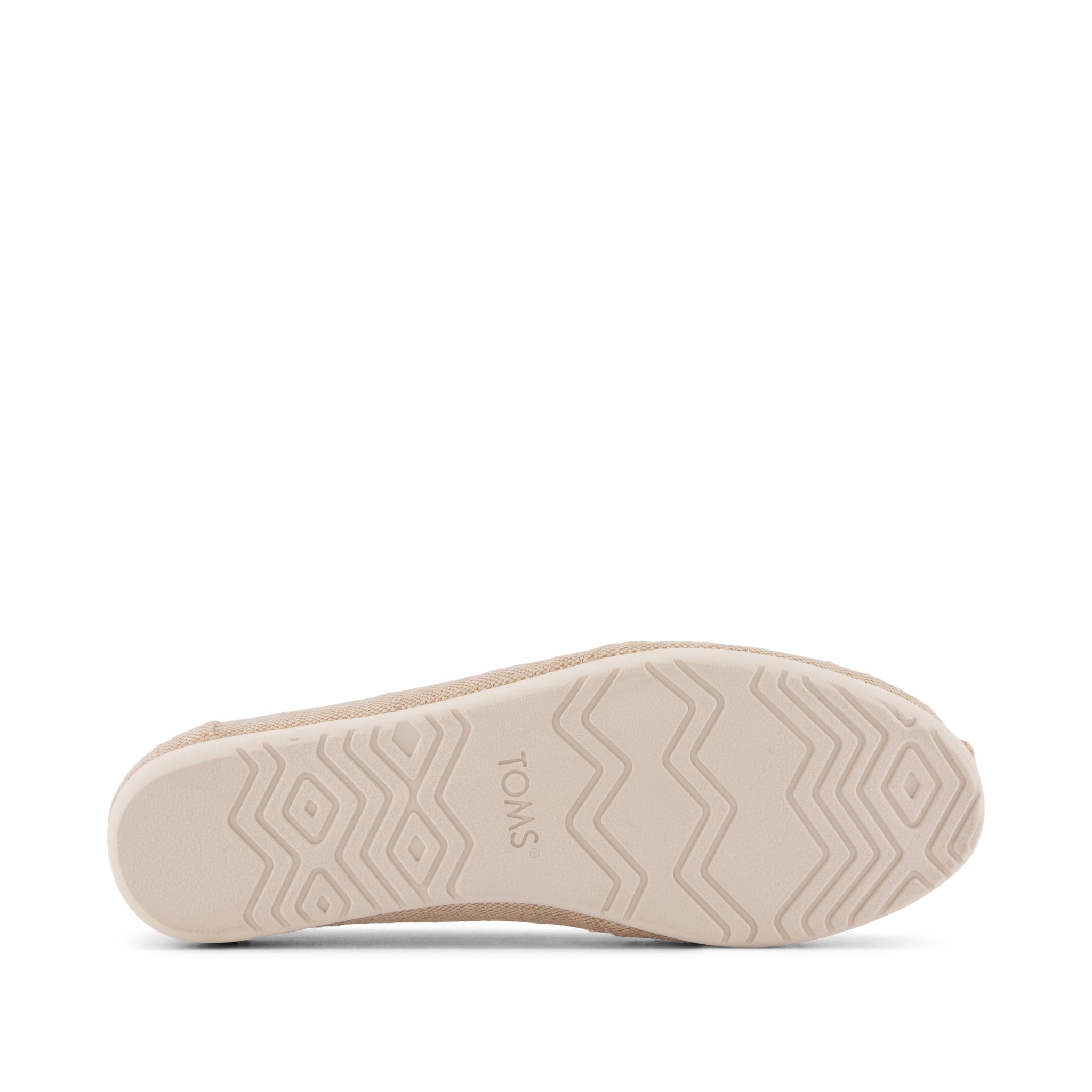 Alpargata Ballet Flat - Beige Sparkle Woven Bottom Sole View