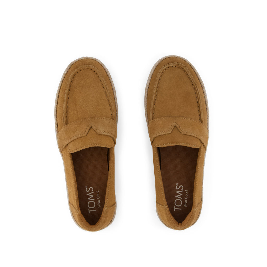 Blakely Loafer Espadrille - Brown Sugar Suede Top View