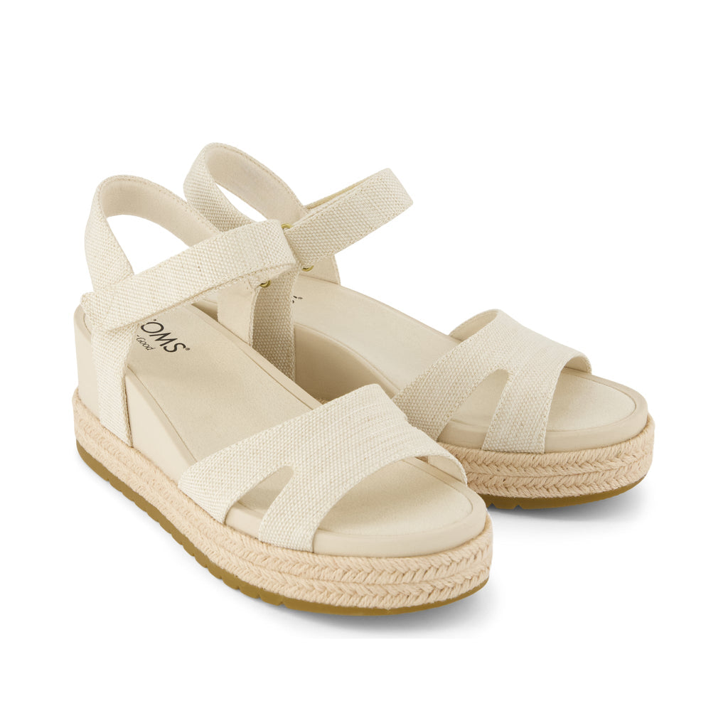 Alana Wedge Sandal - Natural Yarn Dye Front View