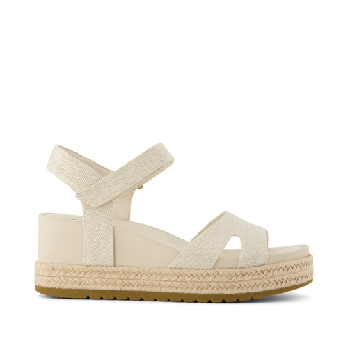 Alana Wedge Sandal - Natural Yarn Dye Side View