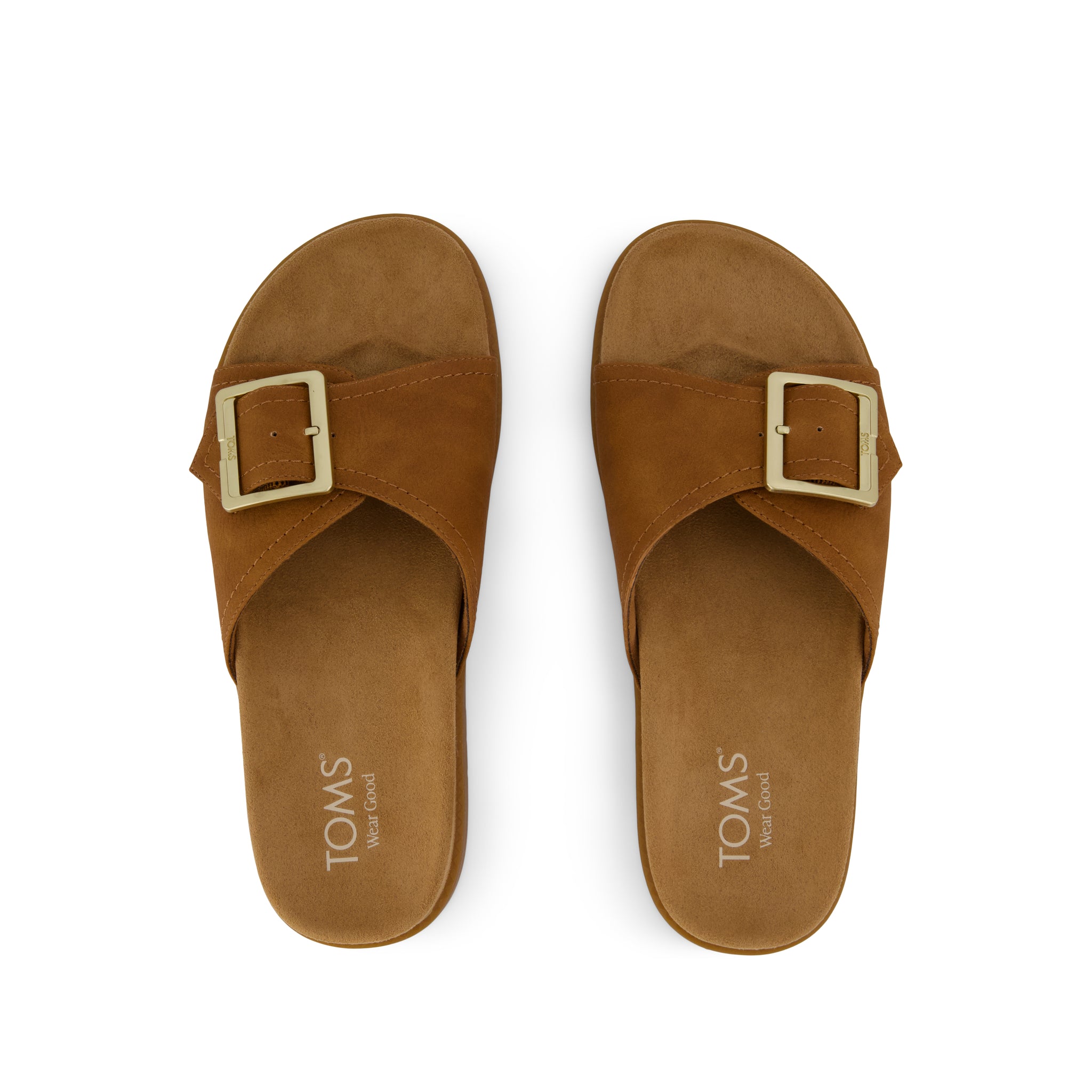 Marin Slide Sandal - Brown Sugar Nubuck Top View