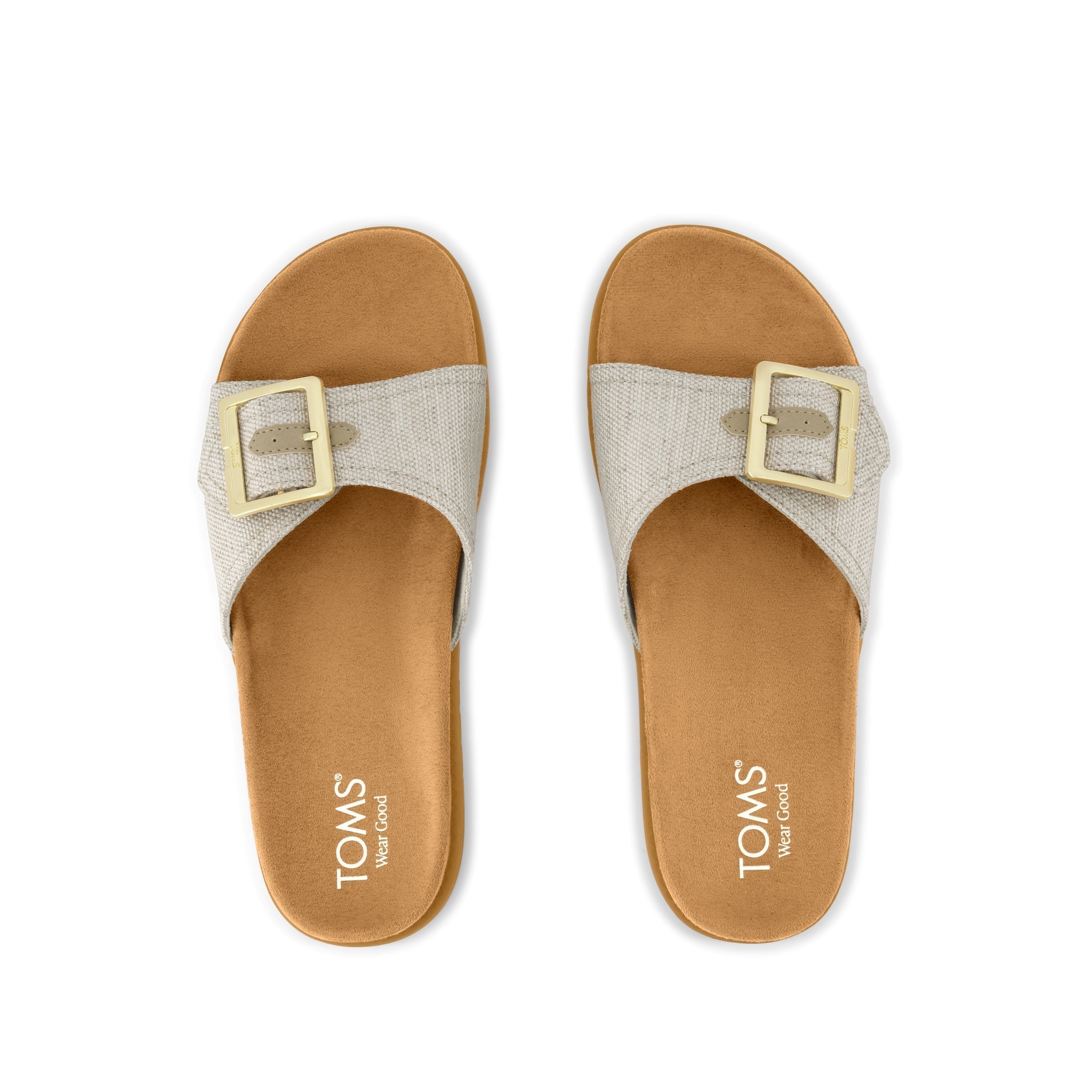 Marin Slide Sandal - Natural  Top View