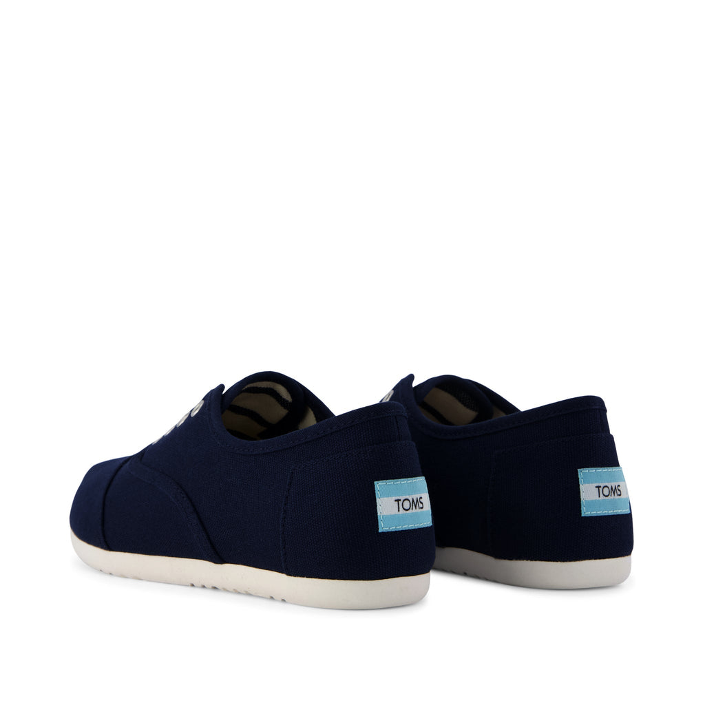 Cordones Plus Sneaker - Navy Canvas Back View
