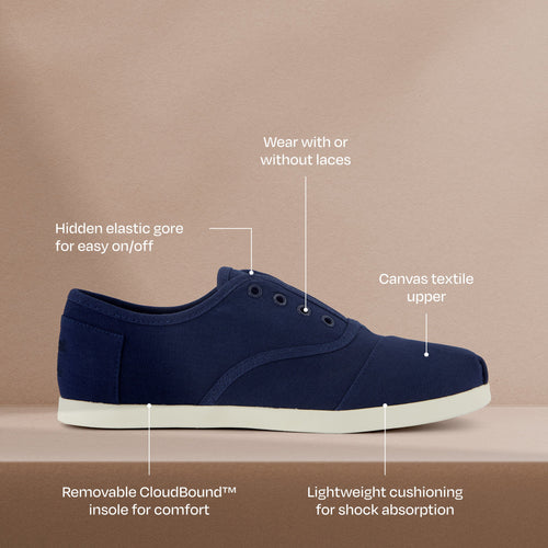 Cordones Plus Sneaker - Navy Blue Canvas