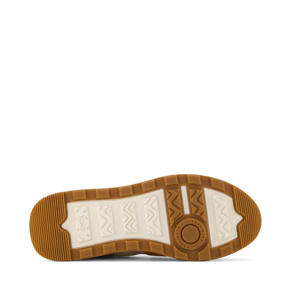 TRVL LITE Retro Runner Sneaker - Water Repellent Brown Sugar  Bottom Sole View