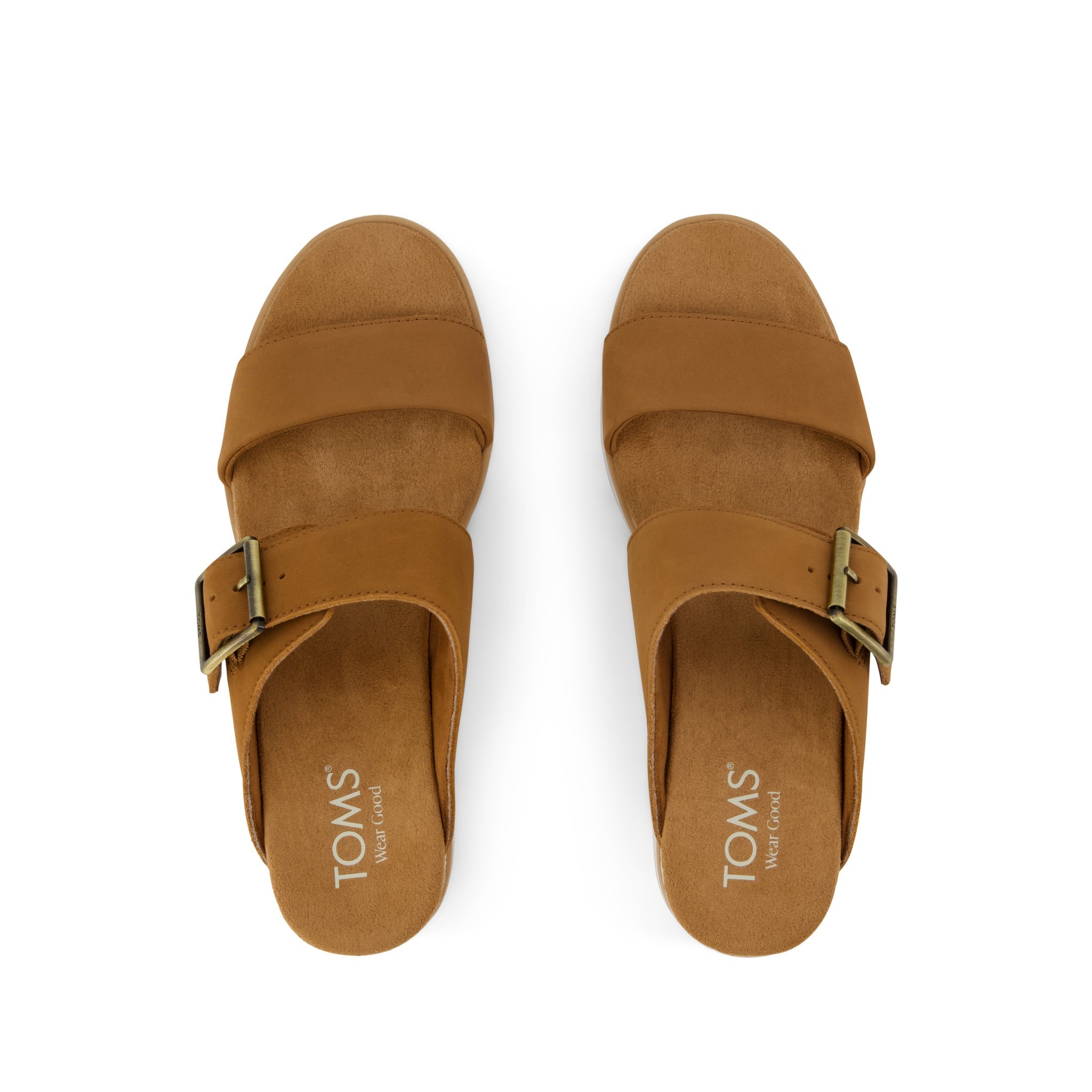 Diana Mule Wedge Sandal - Brown Sugar Top View