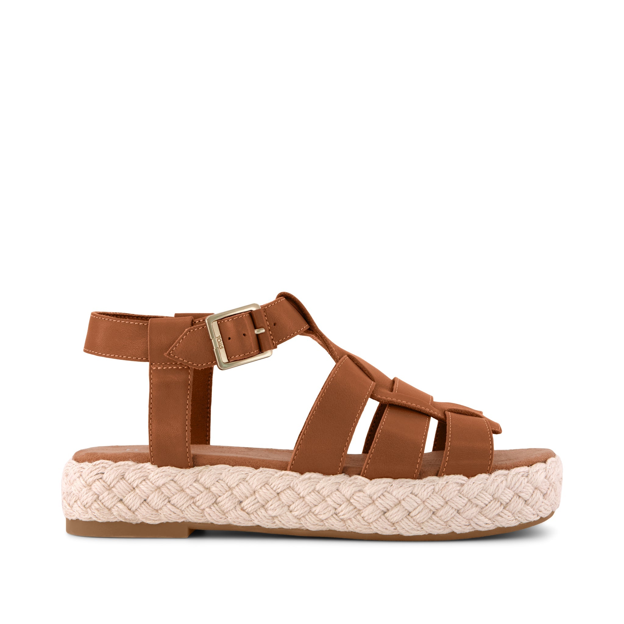 Jac Fisherman Sandal - Brown Sugar Leather  Side View