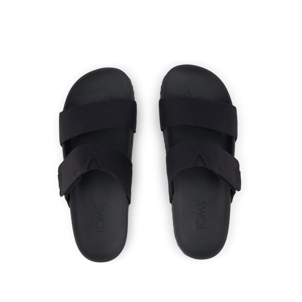 Nico Sandal - Black Canvas Top View