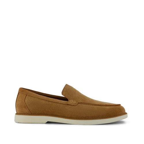 Marcos Loafer - Tan Suede Side View