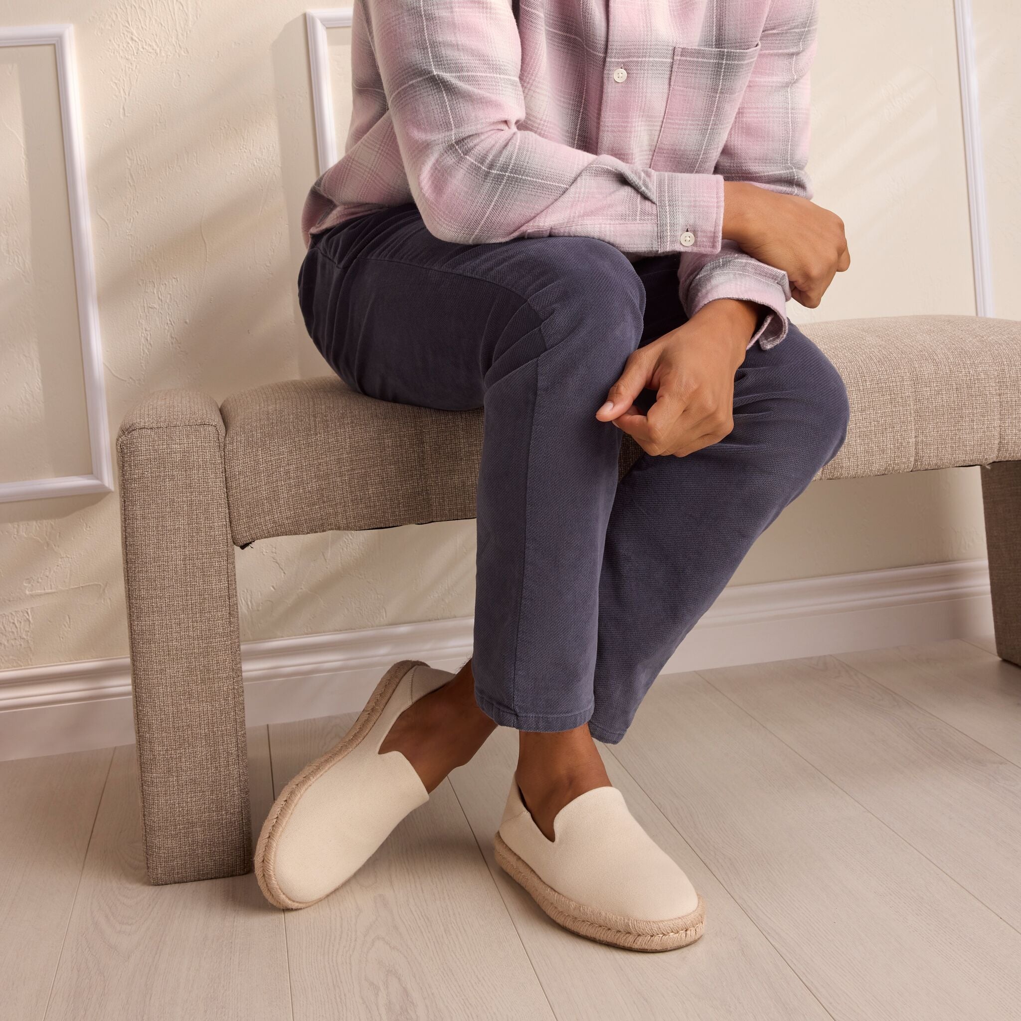 Santiago Espadrille - Natural Undyed Recycled Cotton Canvas