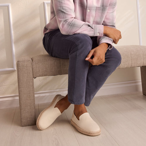 Santiago Espadrille - Natural Undyed Recycled Cotton Canvas