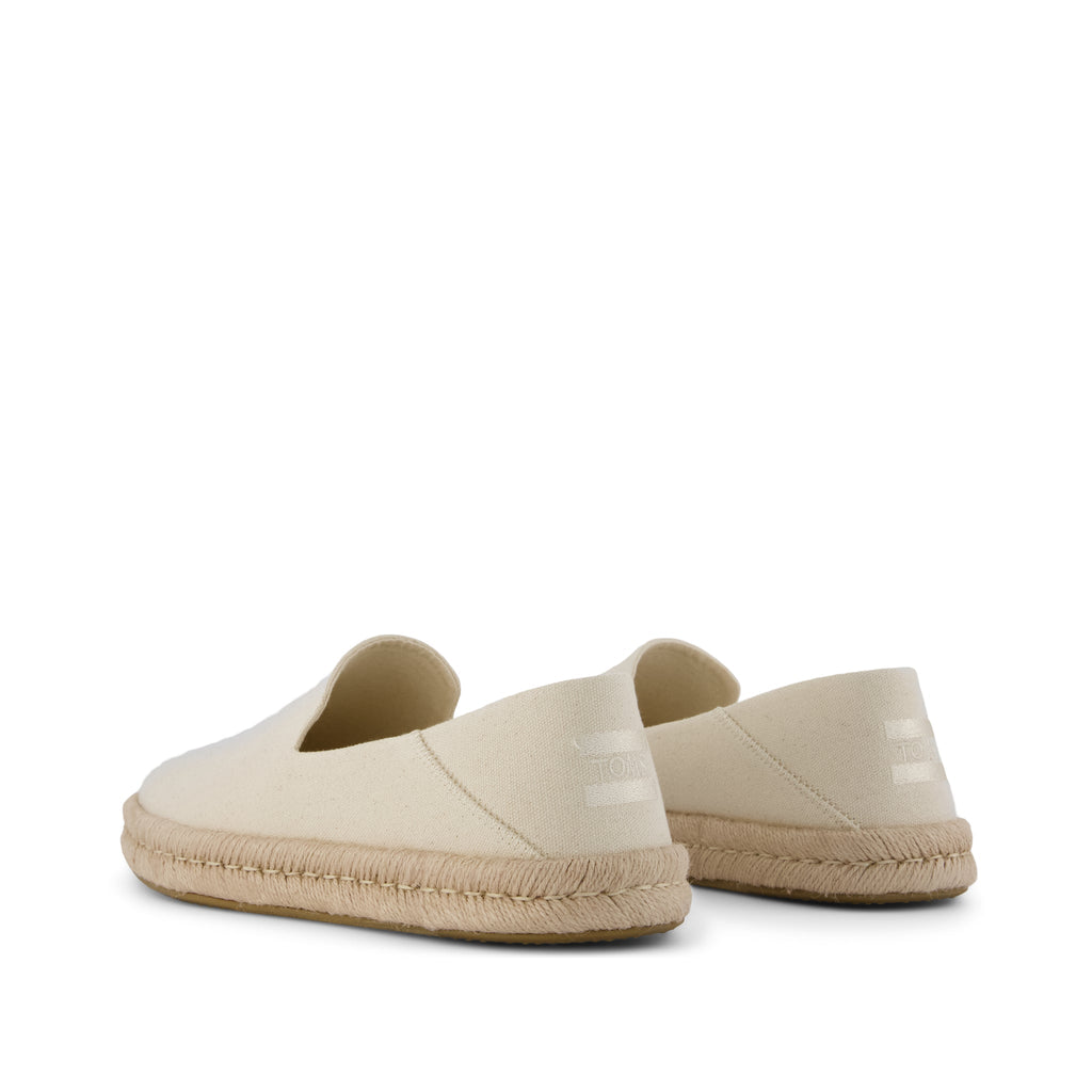 Santiago Loafer - Natural Recycled Cotton Canvas Back View