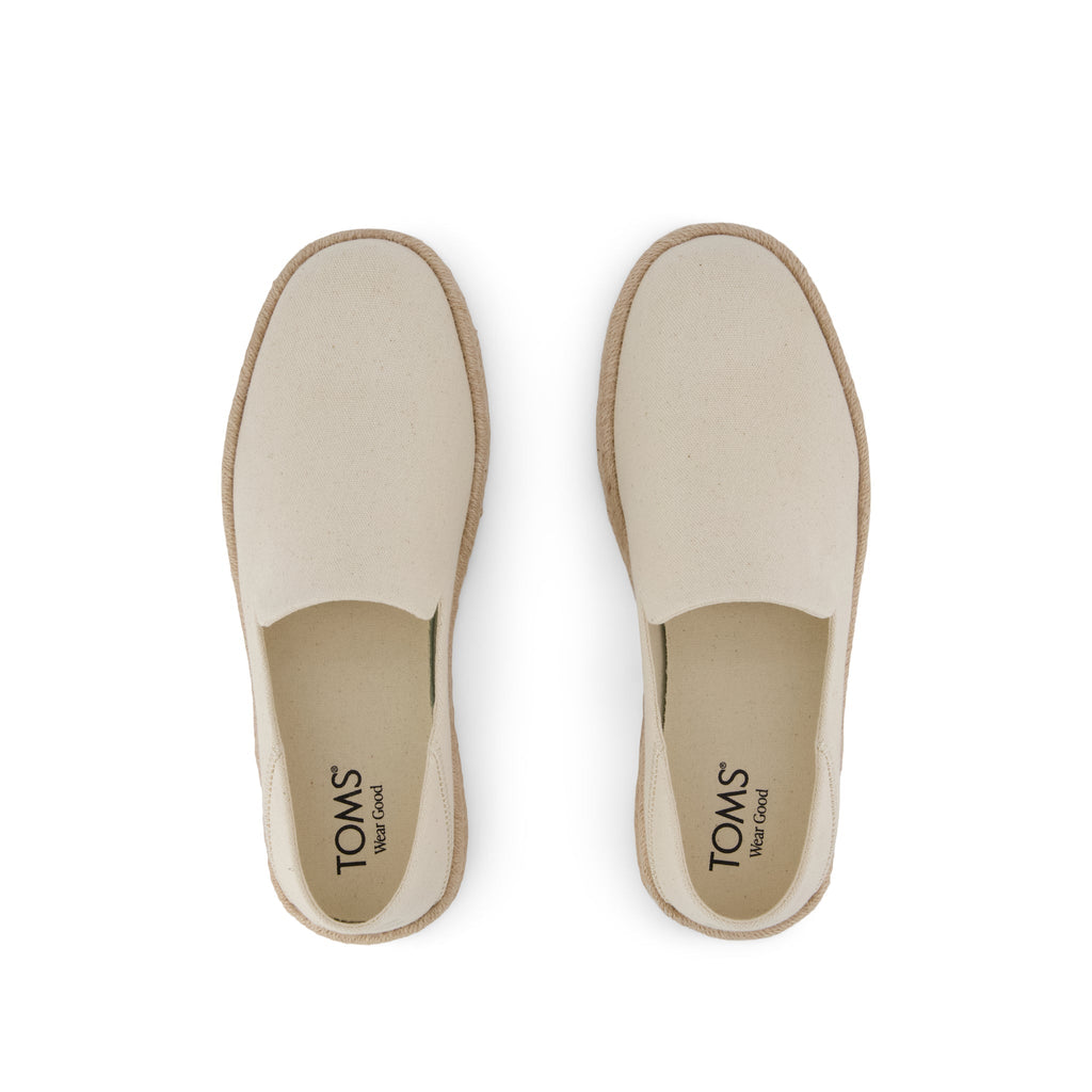 Santiago Loafer - Natural Recycled Cotton Canvas Top View