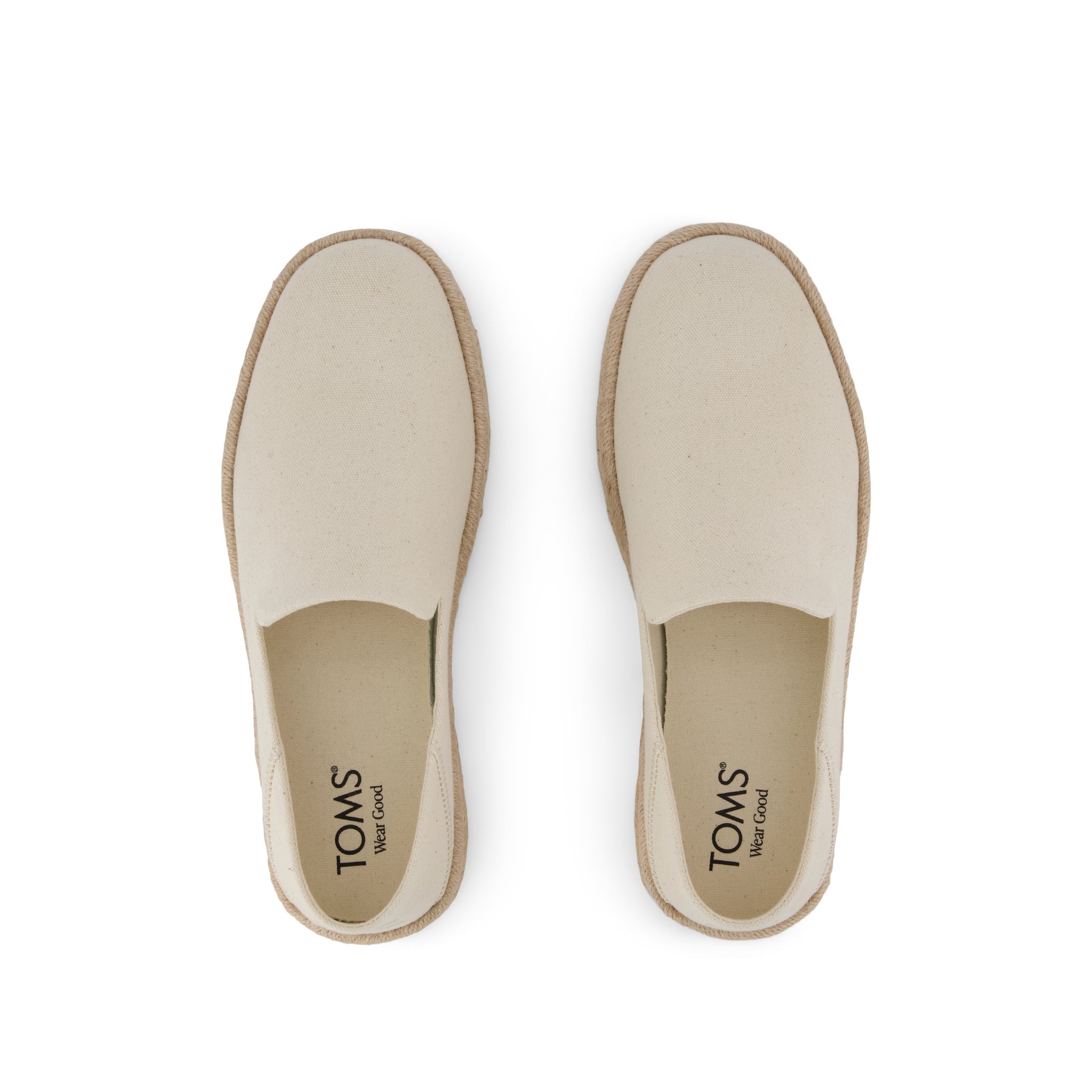 Santiago Loafer - Natural Recycled Cotton Canvas Top View