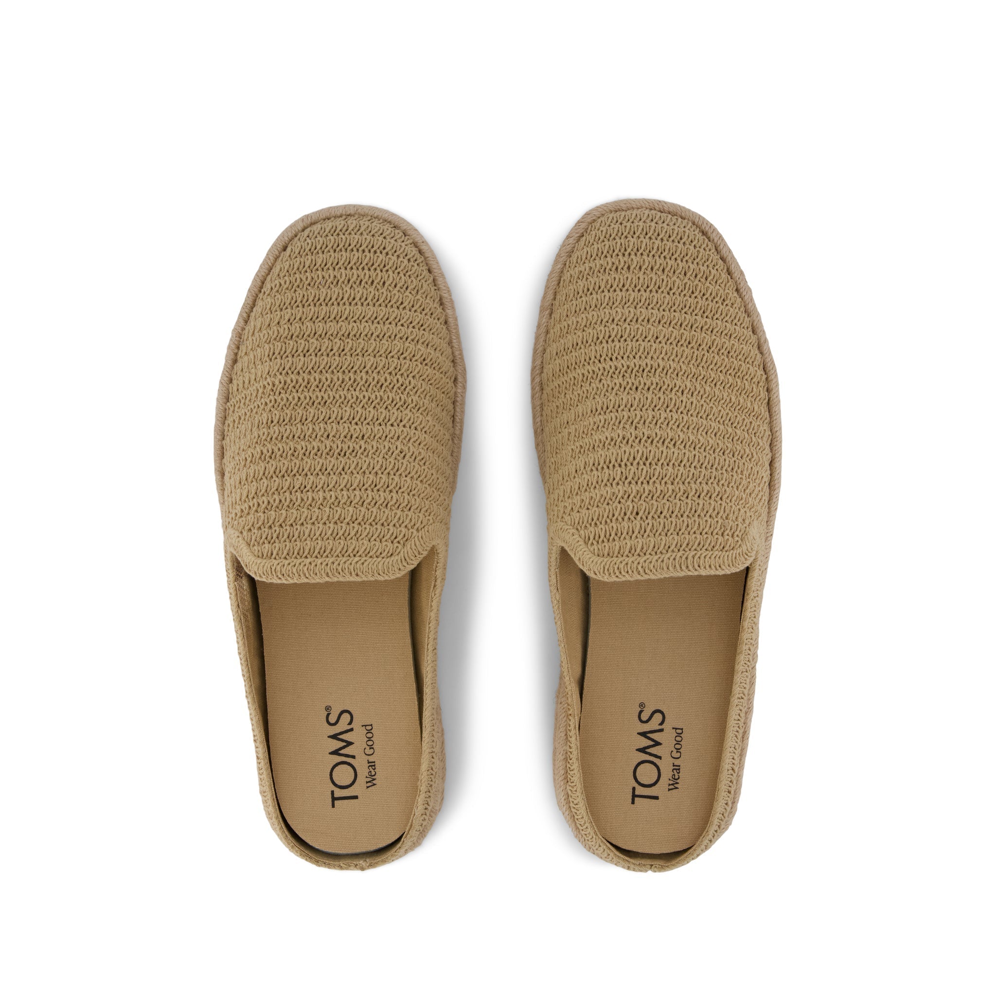 Santiago Mule - Oatmeal Mesh Top View