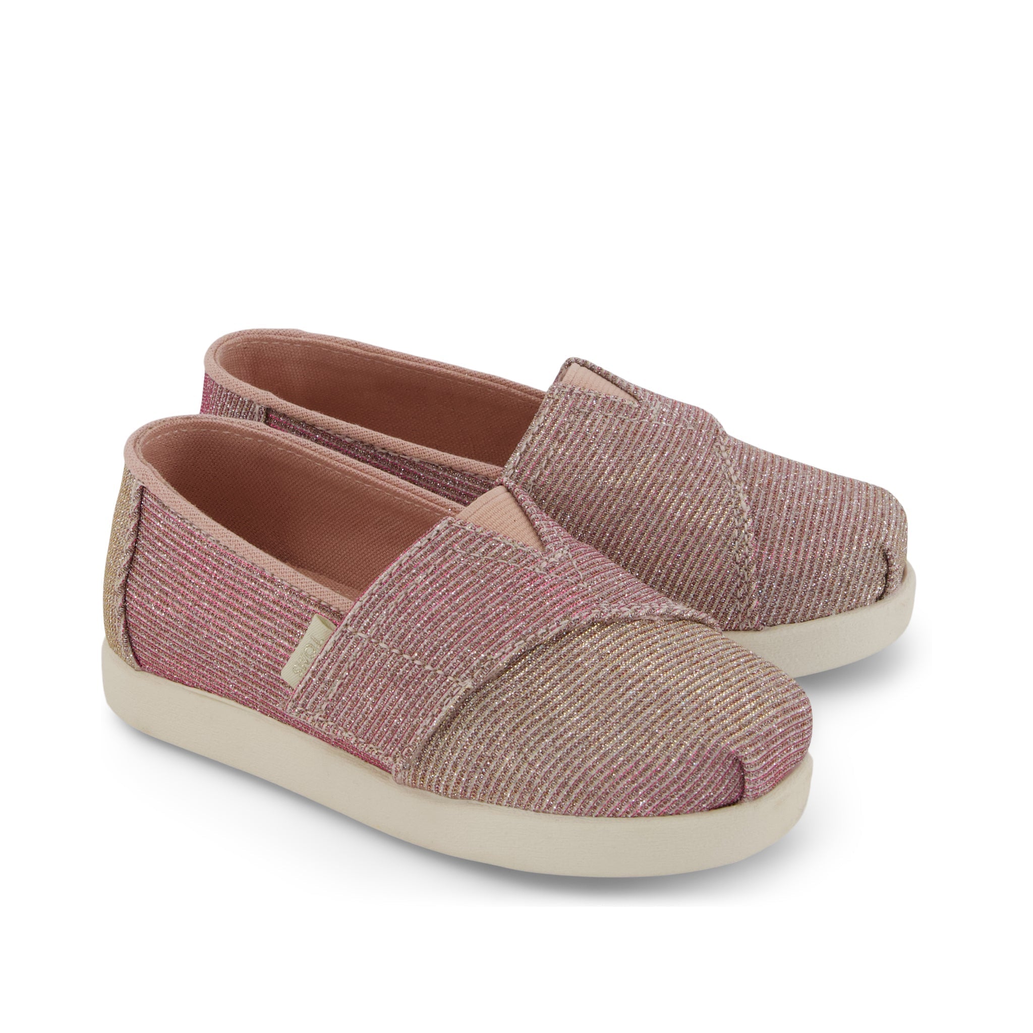 Alpargata Classic Toddler Shoe - Rose Glitter Corduroy
 Front View