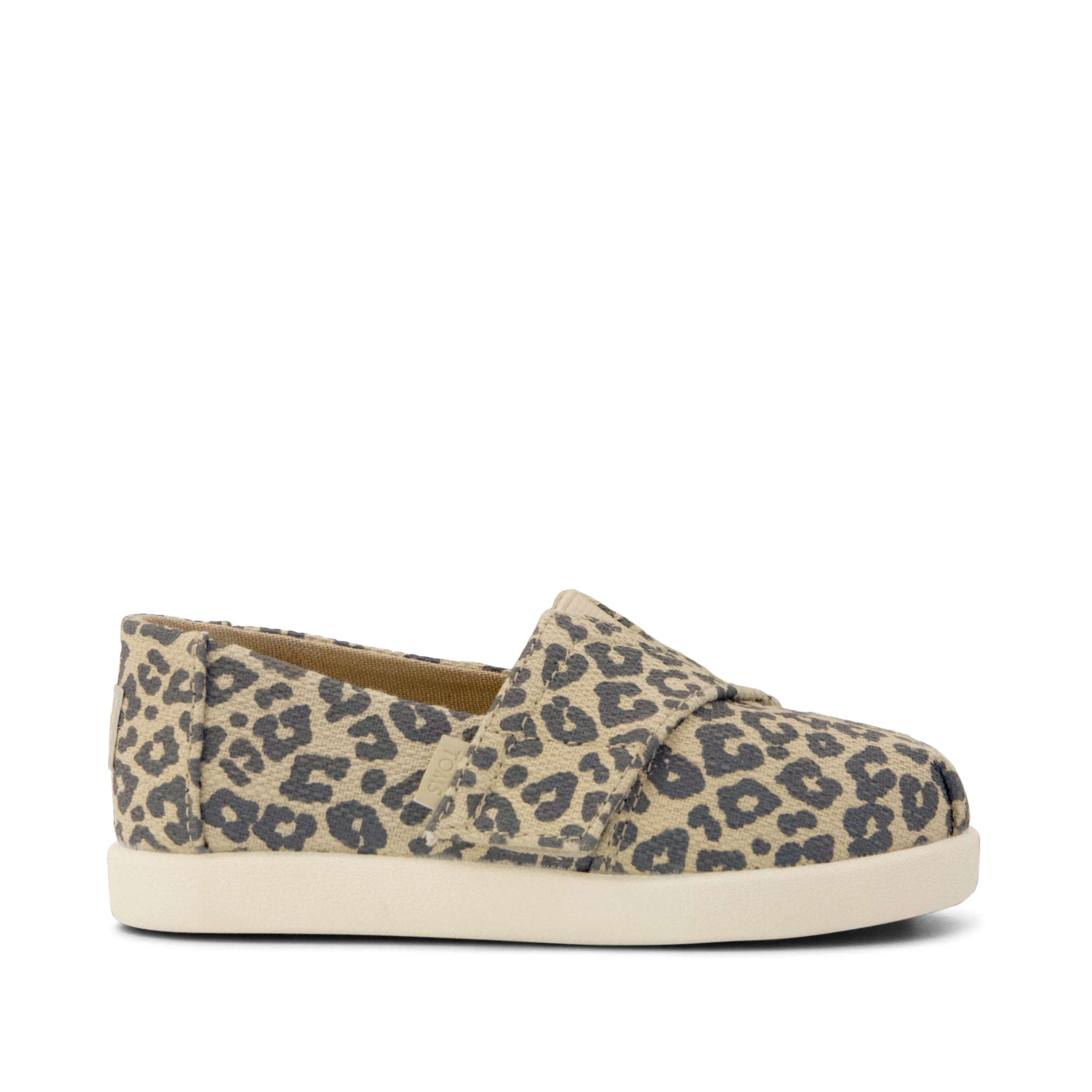 Alpargata Classic Toddler Shoe - Natural Leopard Print Side View