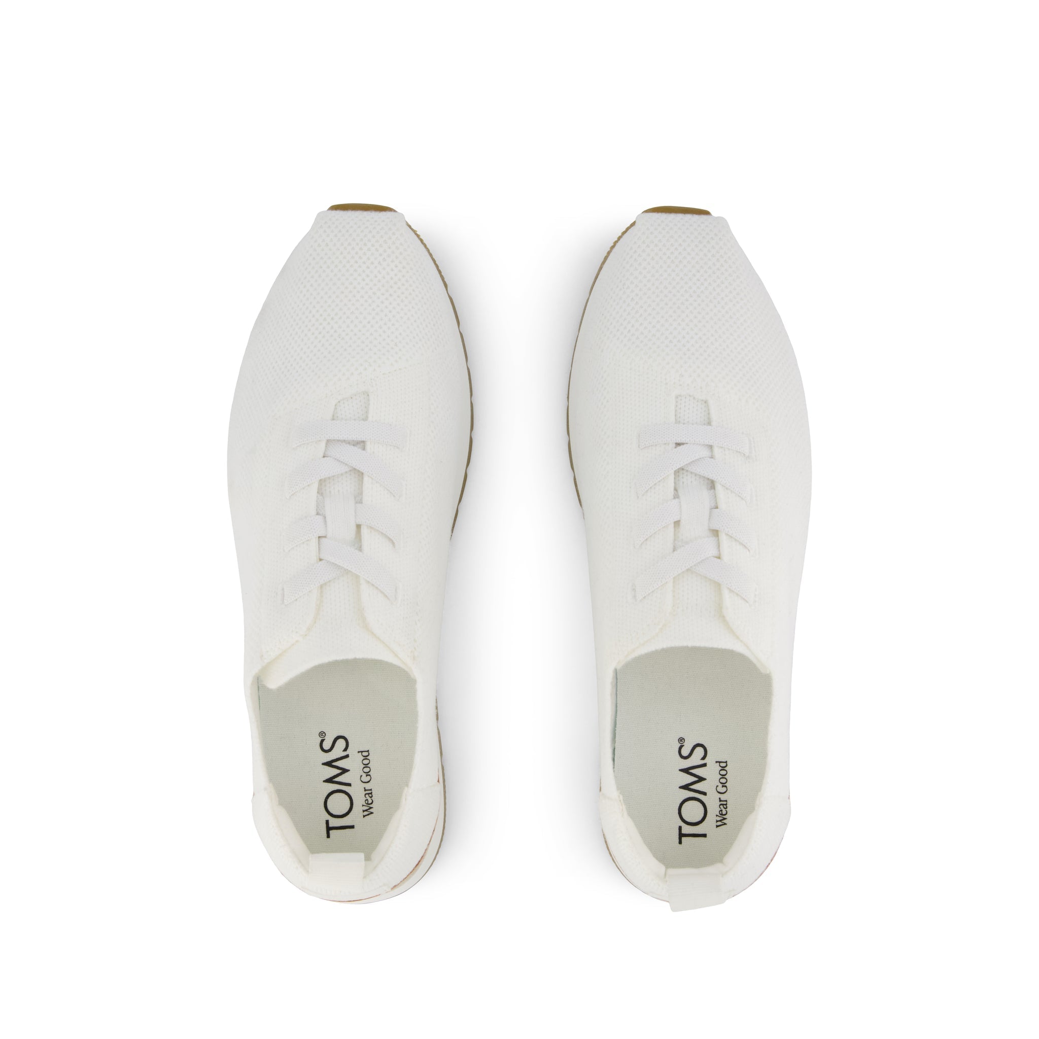 Resident Plus Lace-Up - White Knit Top View