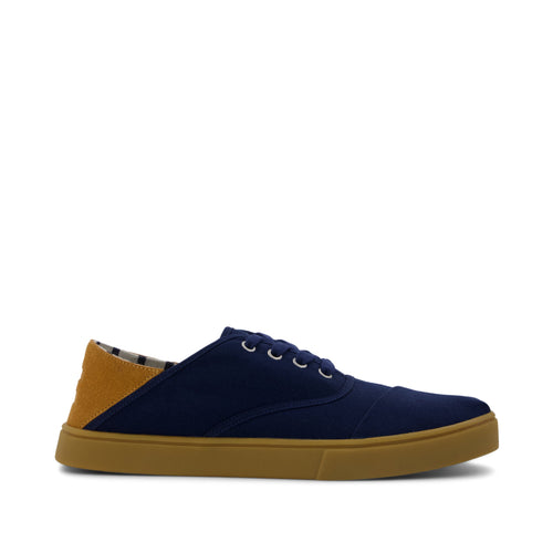 Cordones Plus Sneaker - Navy Canvas Side View