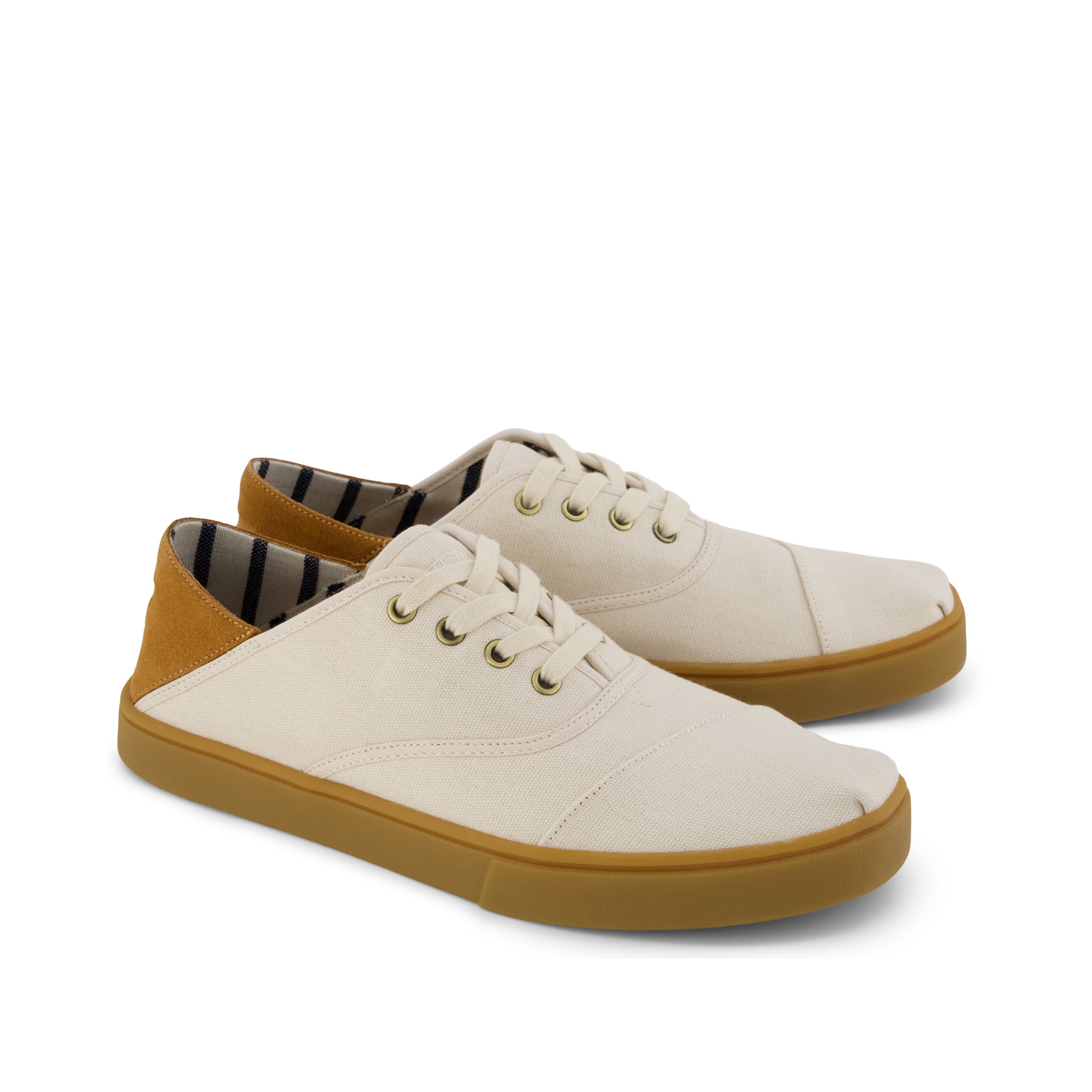 Cordones Plus Sneaker - Natural Canvas Front View