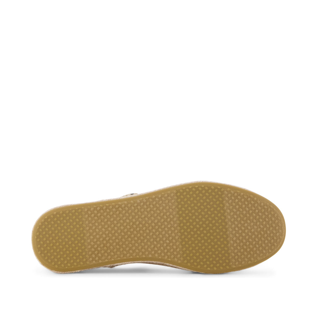 Carolina Mary Jane Espadrille - Natural Leopard Print (Spots) Bottom Sole View