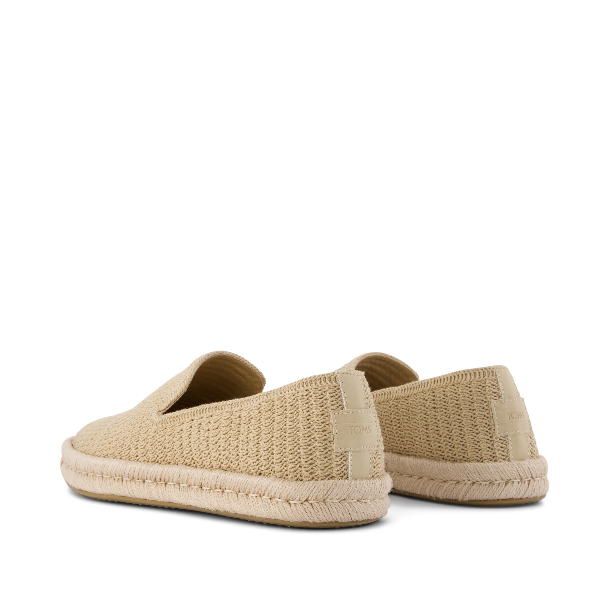 Santiago Espadrille - Light Caramel Brown Mesh Back View