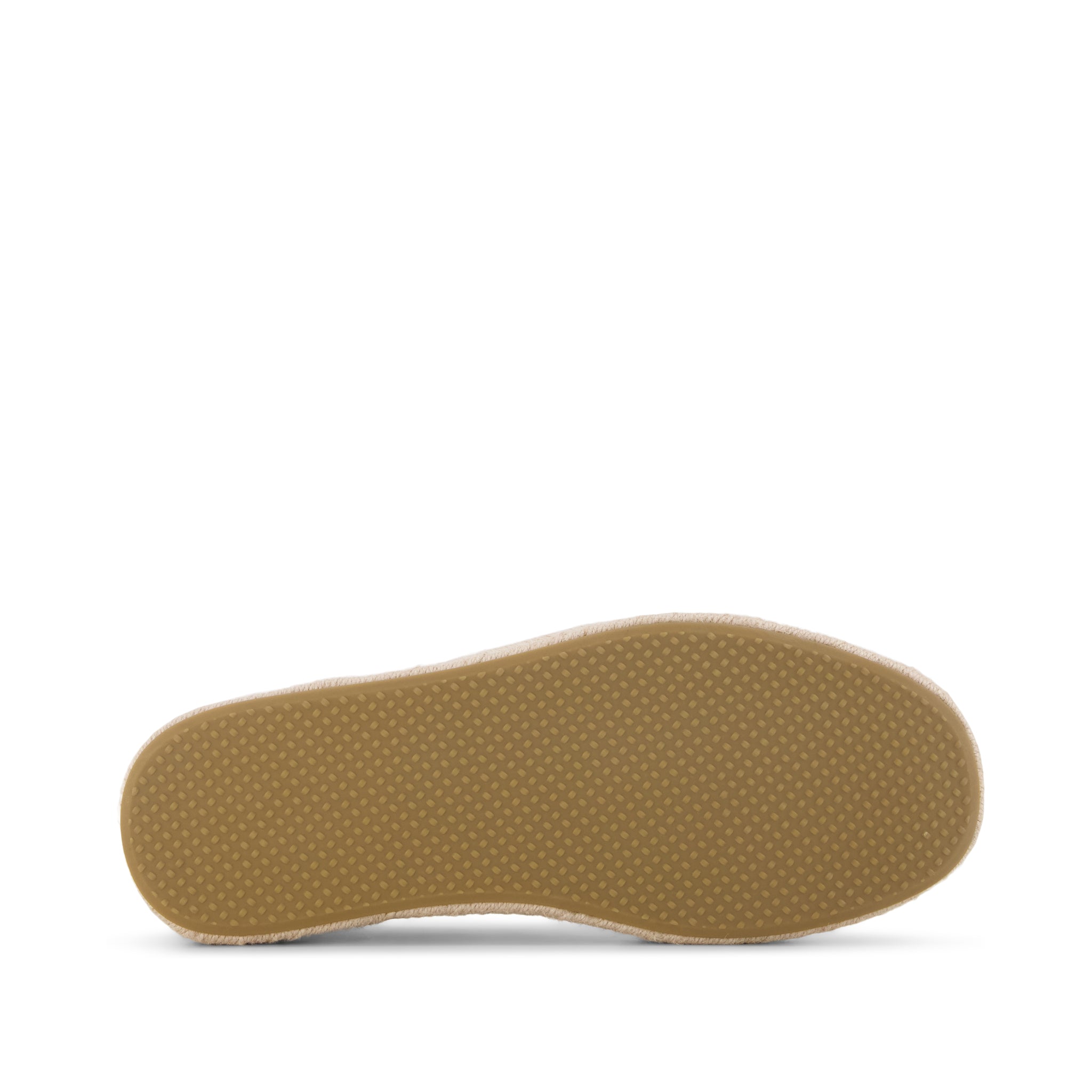 Santiago Espadrille - Light Caramel Brown Mesh Bottom Sole View