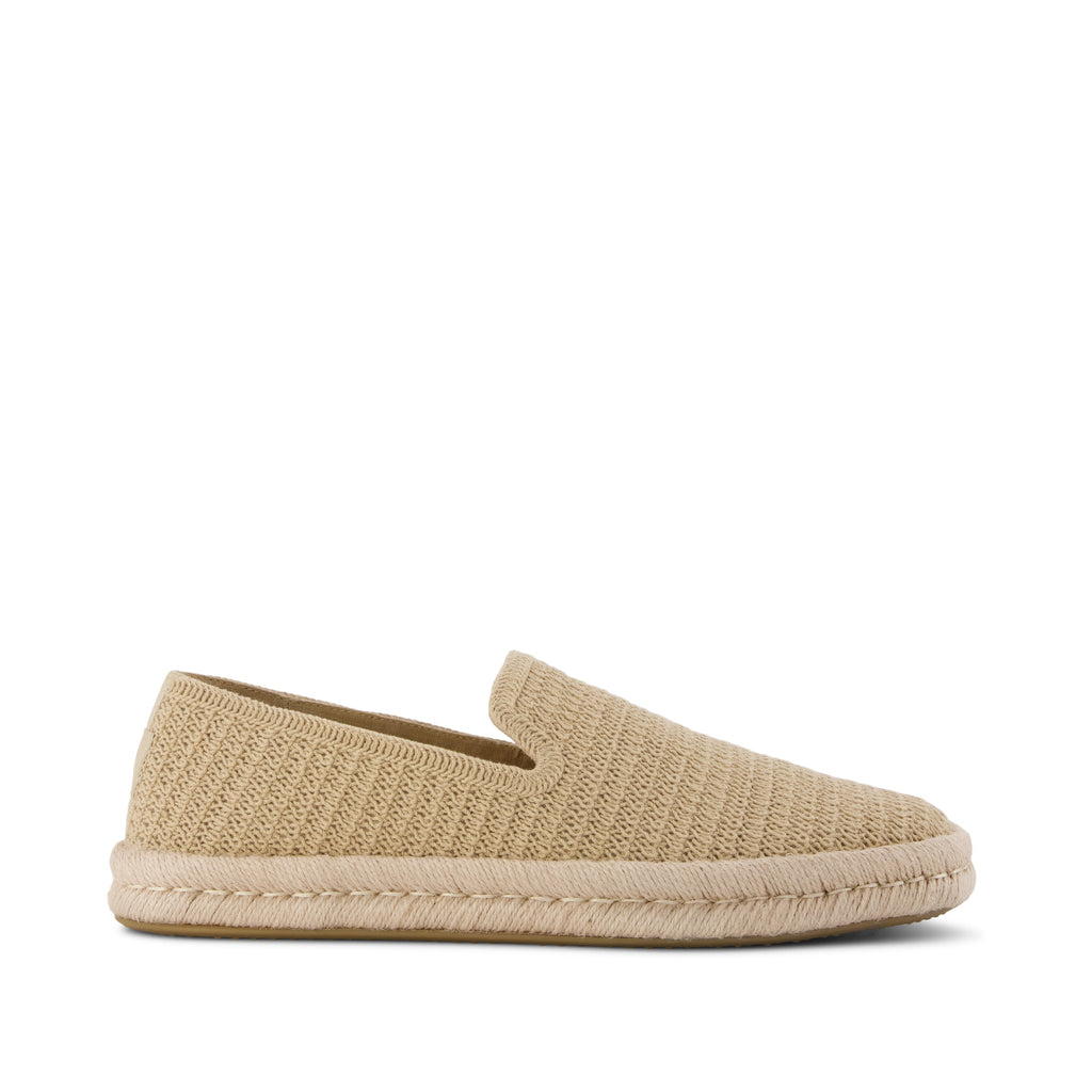Santiago Espadrille - Light Caramel Brown Mesh Side View