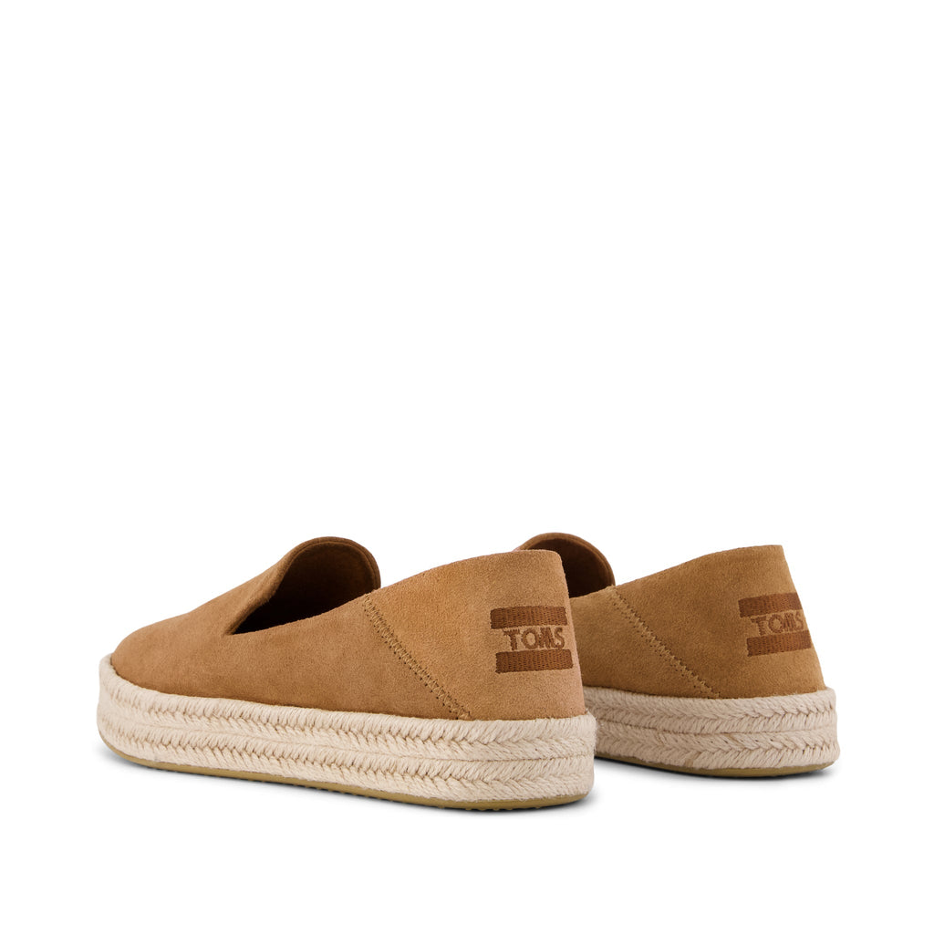 Carolina Espadrille - Brown Sugar Suede Back View