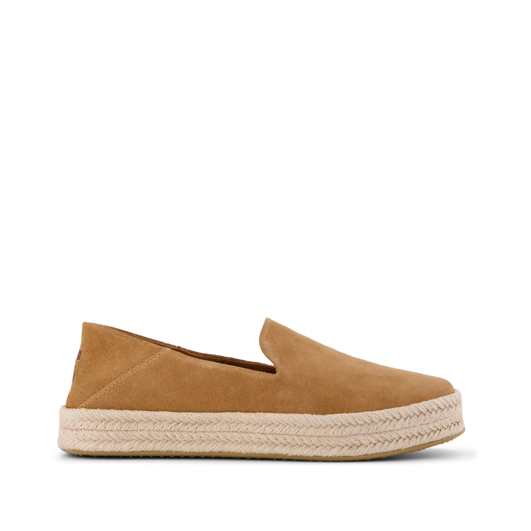 Carolina Espadrille - Brown Sugar Suede Side View