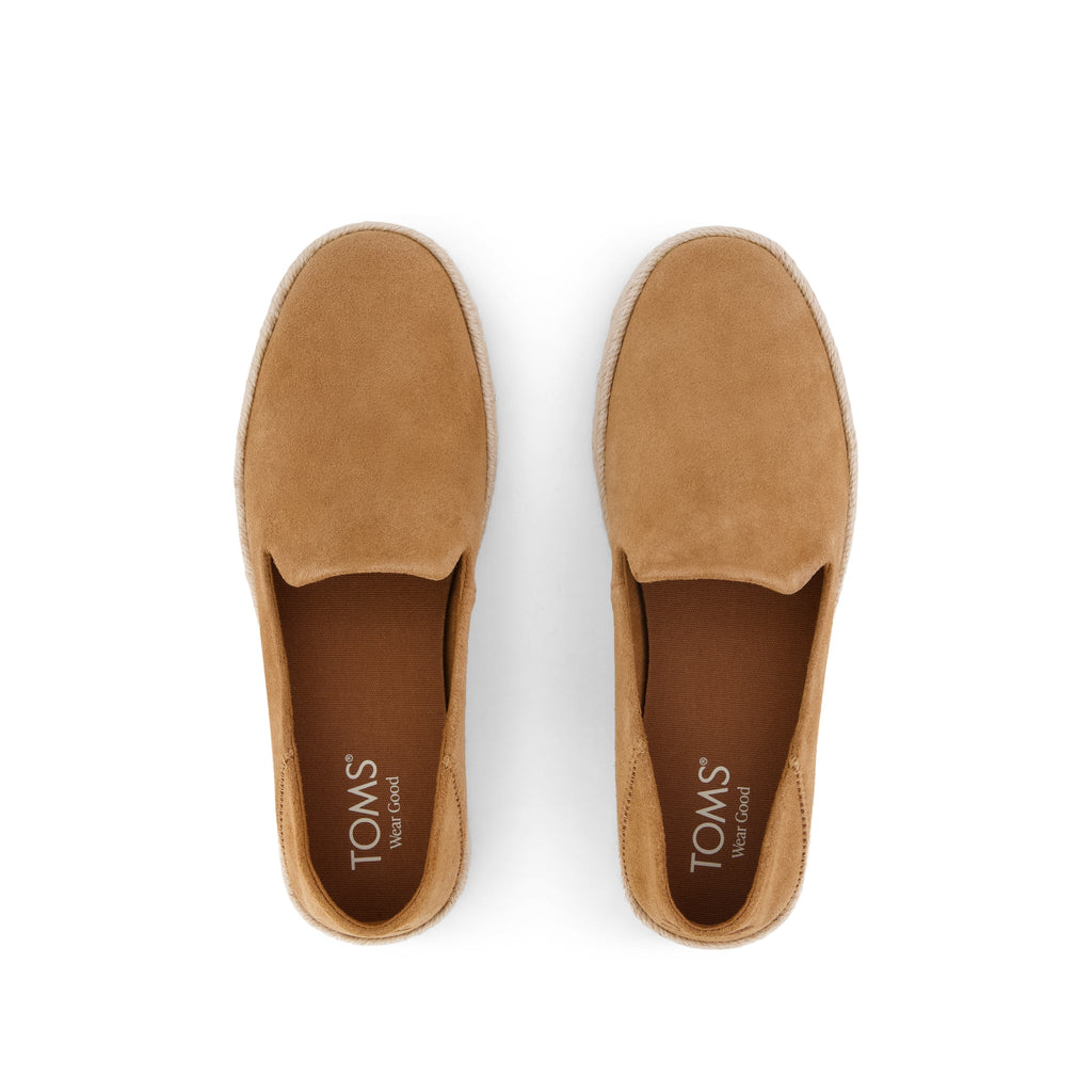 Carolina Espadrille - Brown Sugar Suede Top View