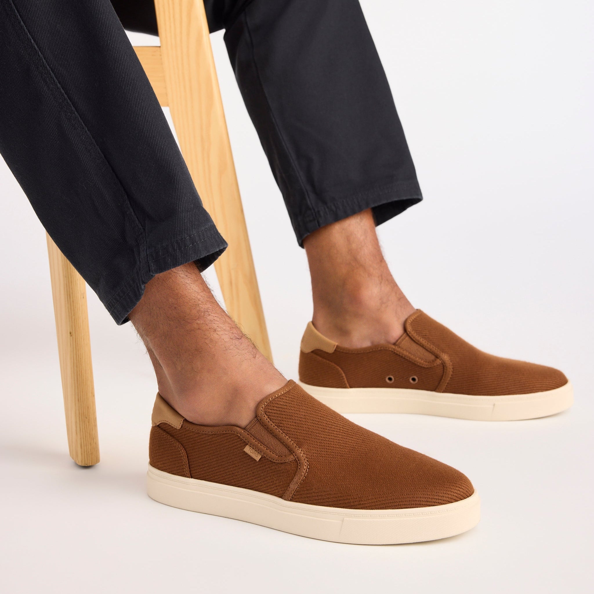 Mens Baja in Walnut Twill Canvas on model image